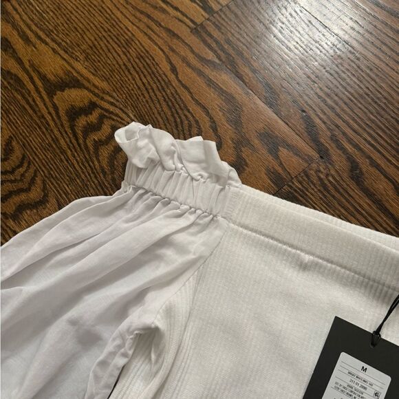 new who what wear off the shoulder long sleeve blouse - Picture 3 of 3